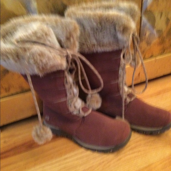 Sketcher faux fur/leather suede boots - Picture 4 of 8